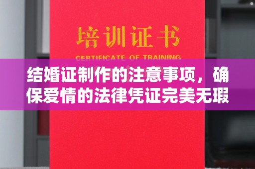 福鼎结婚证制作的注意事项，确保爱情的法律凭证完美无瑕